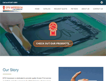 Tablet Screenshot of dfwimpression.com